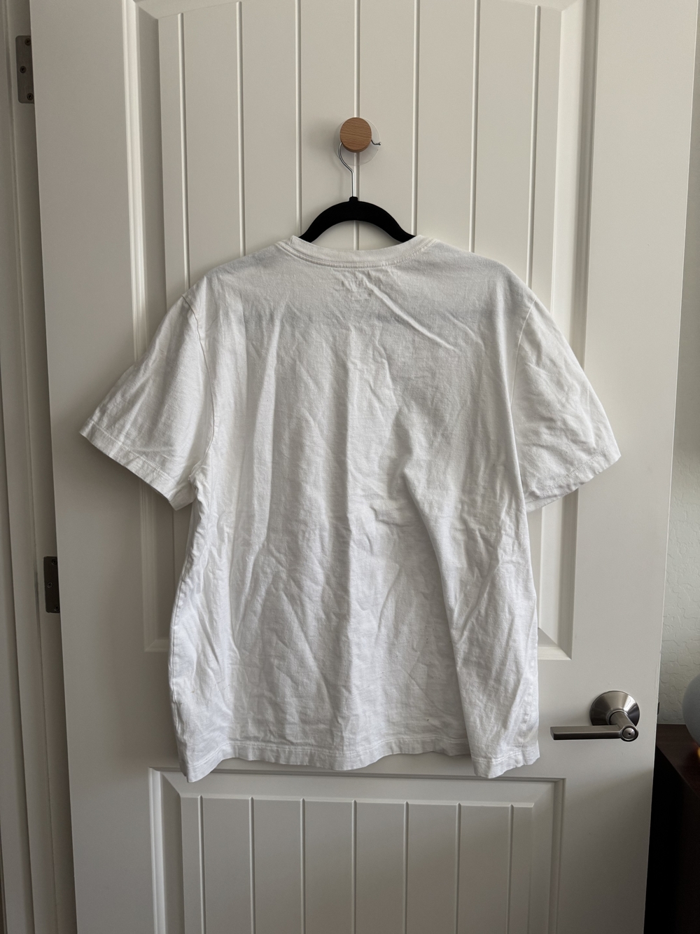 Jordan White Tee with Red Jumpman and Grey Branding - Picture 3 of 3